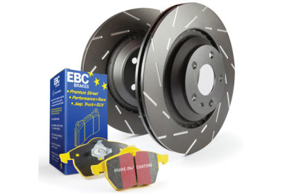EBC 2005-2023 Chrysler 300C / Dodge Charger & Challenger  5.7 USR Slotted Front Rotors W/ YellowStuff Pads