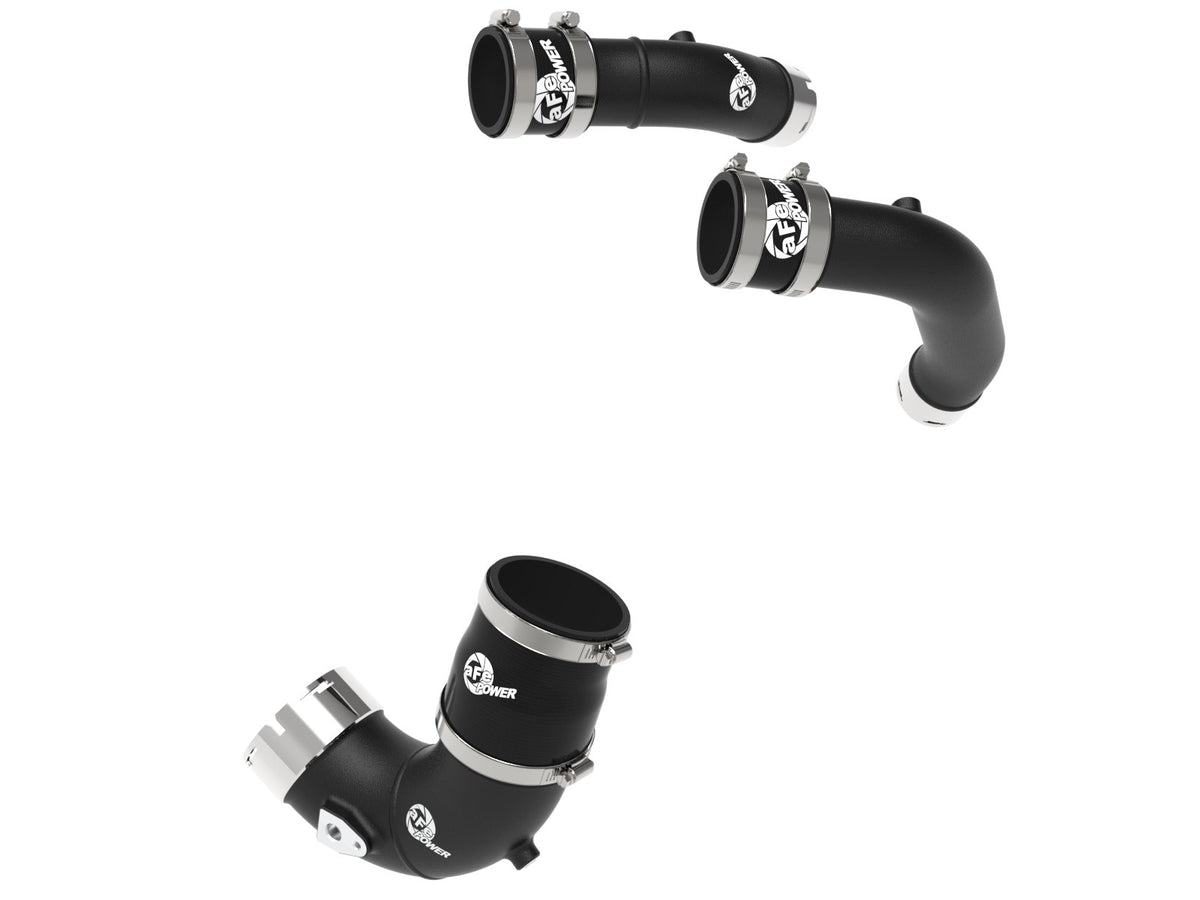 aFe BladeRunner Aluminum Hot and Cold Charge Pipe Kit Black 2025-2027 Ram RHO