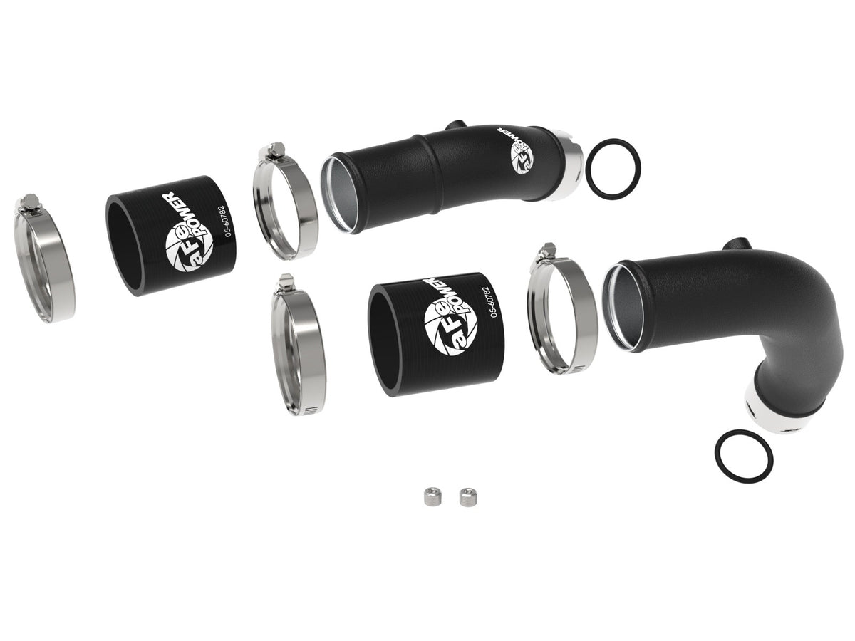 aFe BladeRunner 2-1/4 IN Aluminum Hot Charge Pipe Kit Black 2025-2027 Ram RHO