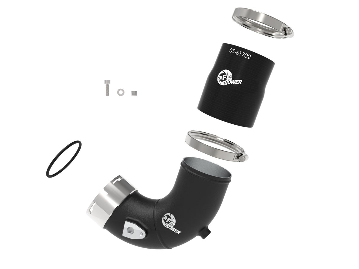 aFe BladeRunner 3-1/2 IN Aluminum Cold Charge Pipe Kit Black 2025-2027 Ram RHO