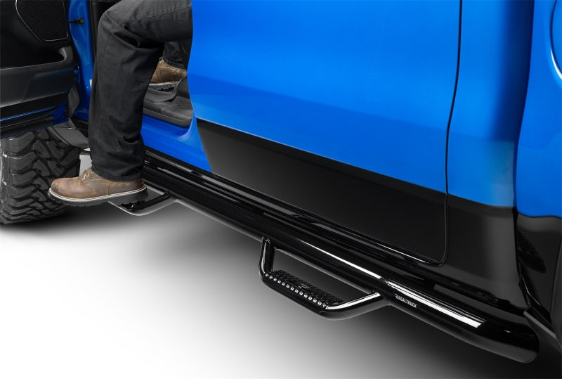 N-Fab Nerf Step 2019-2027 Dodge Ram 1500 Crew Cab 5.7ft Bed - Gloss Black - Cab Length - 3in