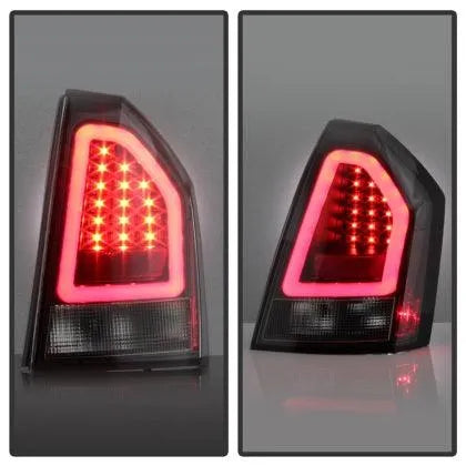 Spyder Chrysler 300 05-07 V2 Light Bar LED Tail Lights - Black