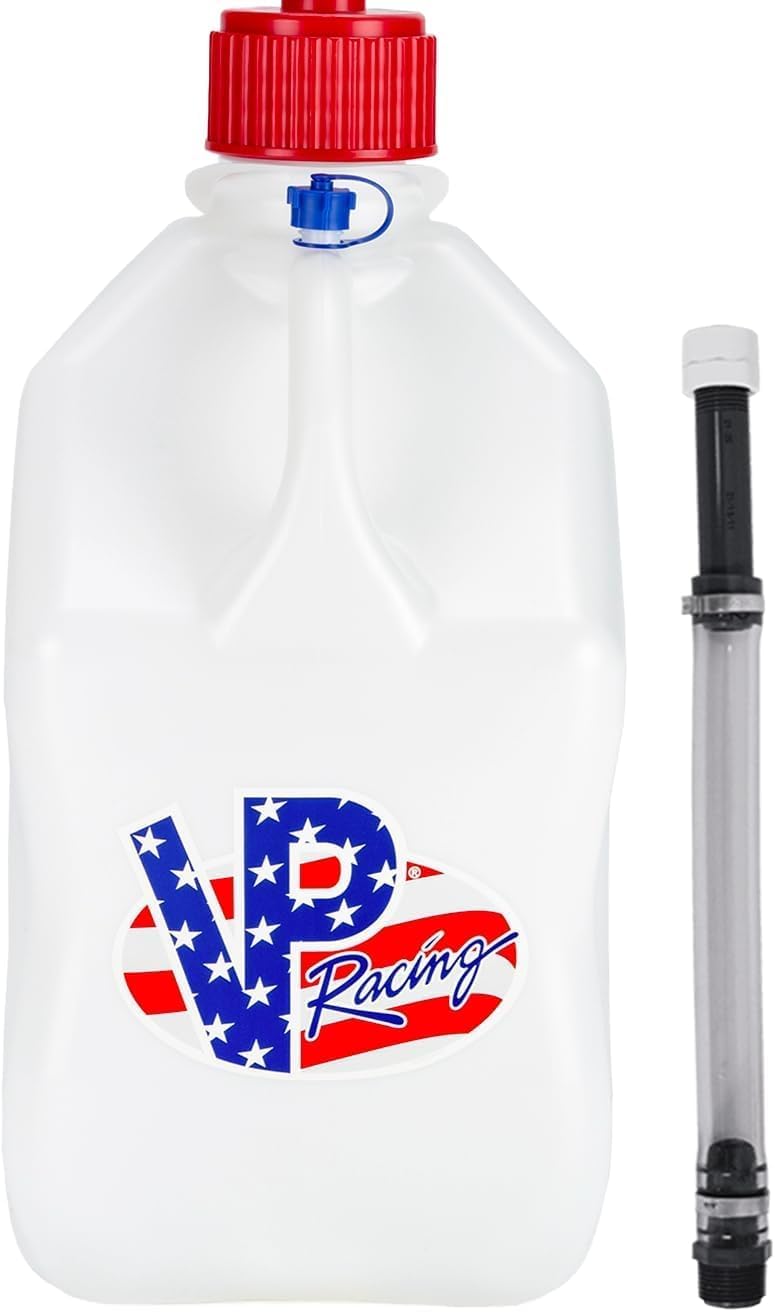 5.5 Gallon Utility Jug w/ Deluxe Hose - 5.5-Gal Sq. Motorsport Container
