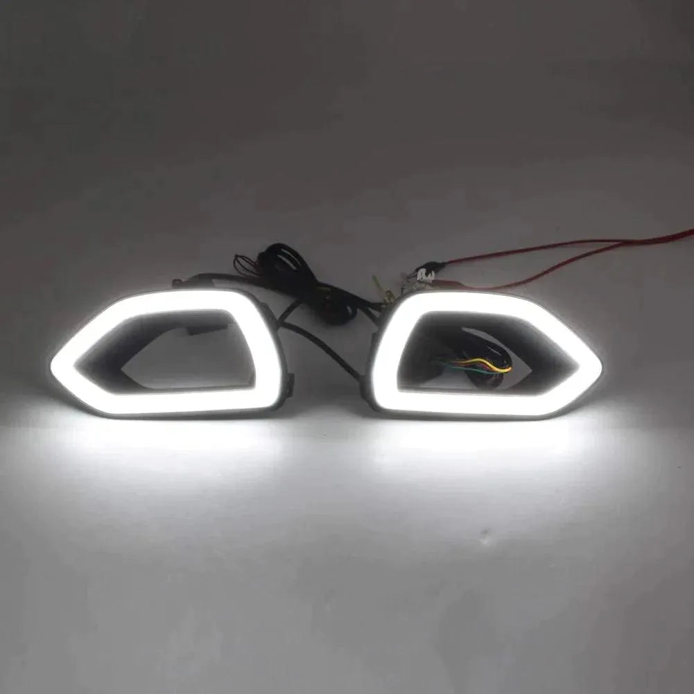 Ikon Motorsports 2015-2023 Dodge Charger SRT Smoke White DRL/Yellow Signal LED Lights