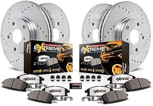 2019-2024 RAM 1500 (6 Lug) PowerStop Z36 Front & Rear Pads & Rotors