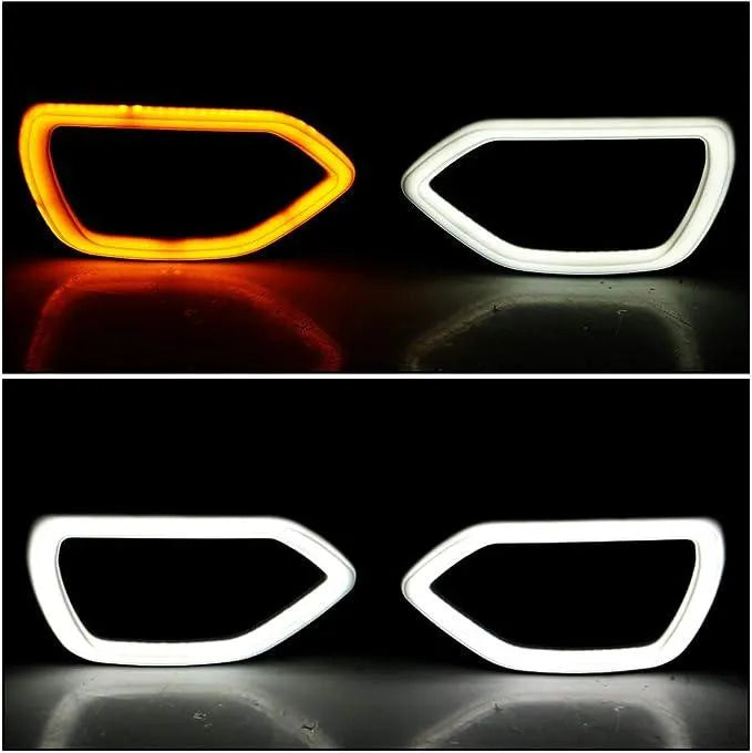 2015-2023 Dodge Charger SRT / Scat Pack Front Bumper Grille Upper Grill Guards w/LED Lights