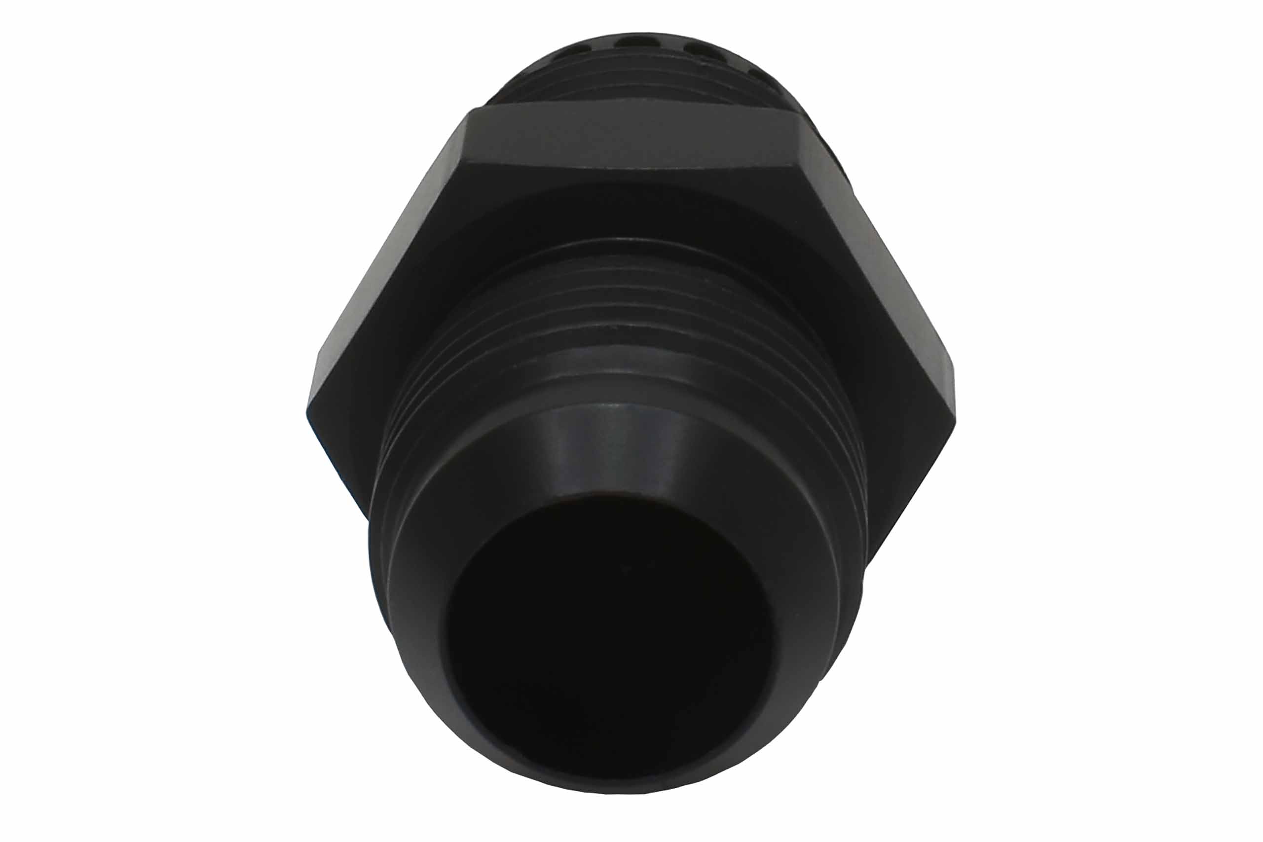 Valve Cover Baffle Fitting -12AN ORB Black Anodized