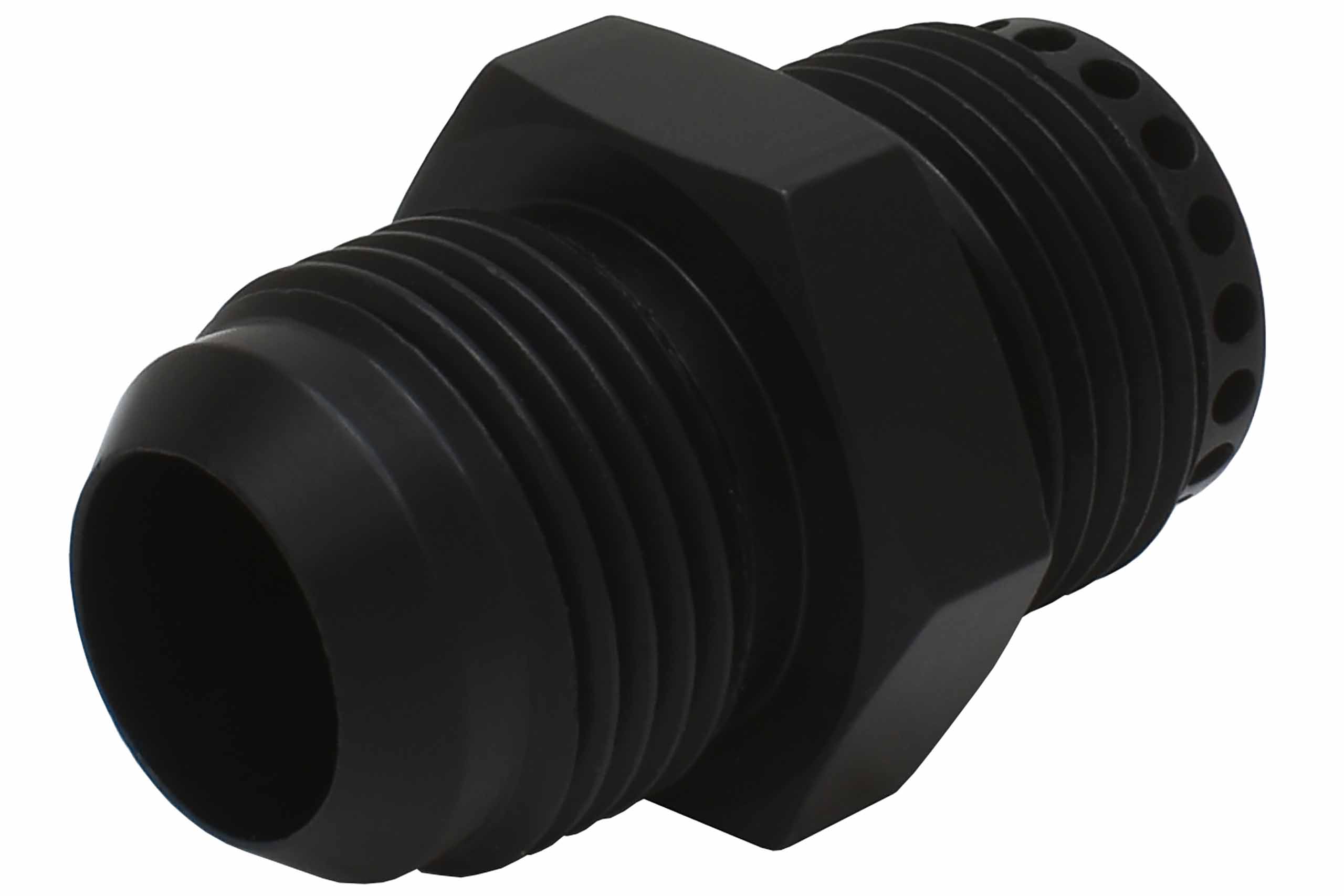 Valve Cover Baffle Fitting -12AN ORB Black Anodized