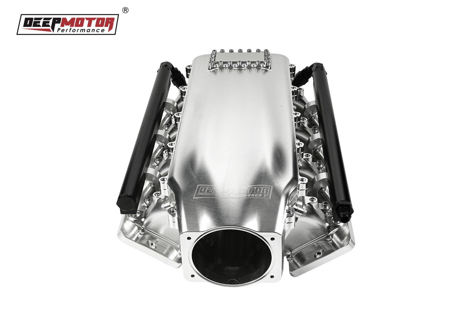 Billet 102mm Intake Manifold Set with Burst Panel Flange for LS1 LS2 LS6 Silver