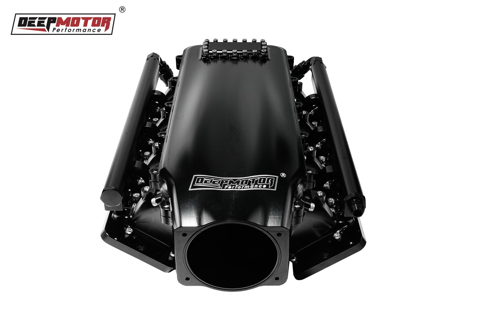 Billet 102mm Intake Manifold Set with Burst Panel Flange for LS1 LS2 LS6 Black
