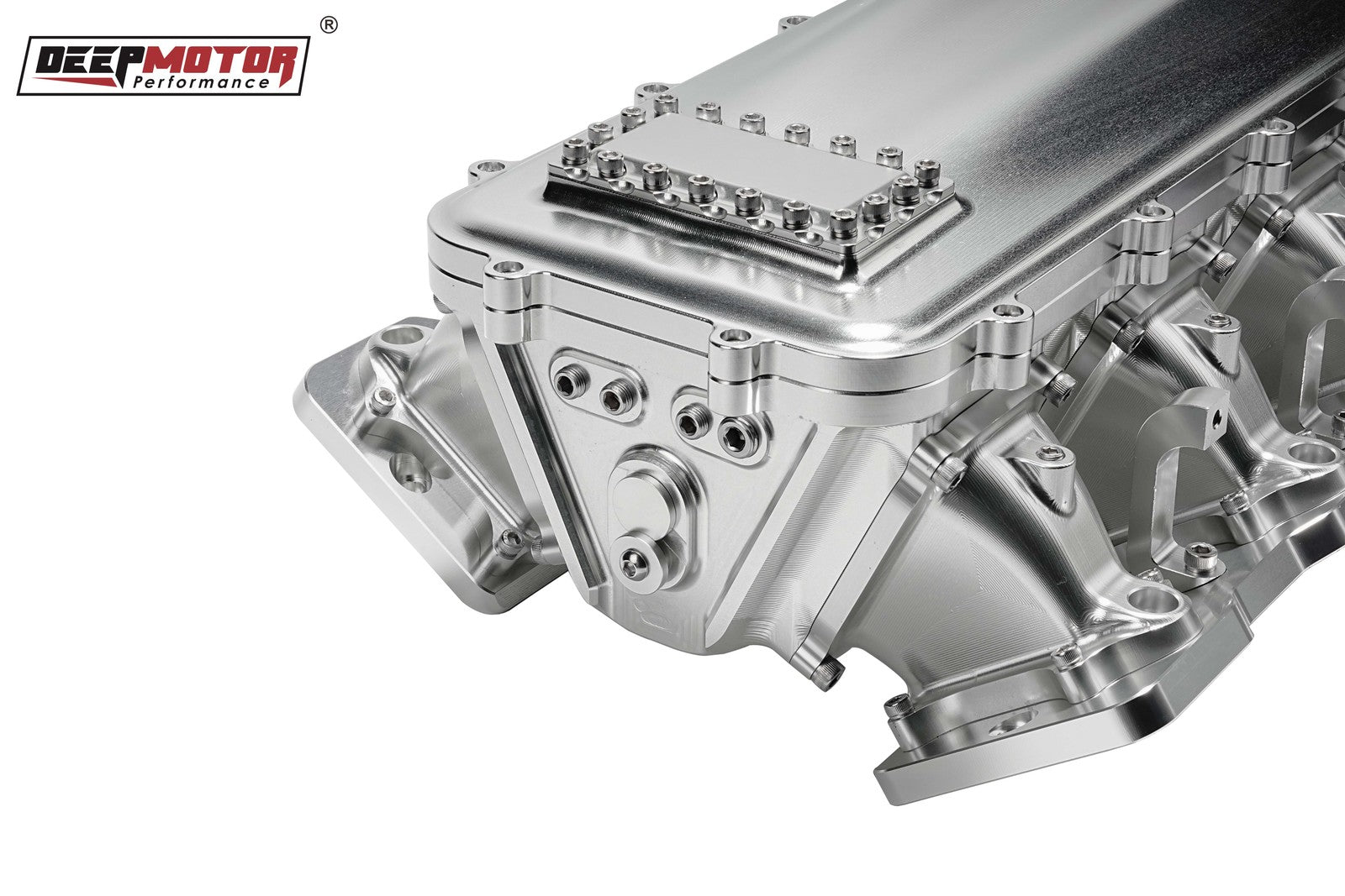 Billet 102mm Intake Manifold Set with Burst Panel Flange for LS1 LS2 LS6 Silver