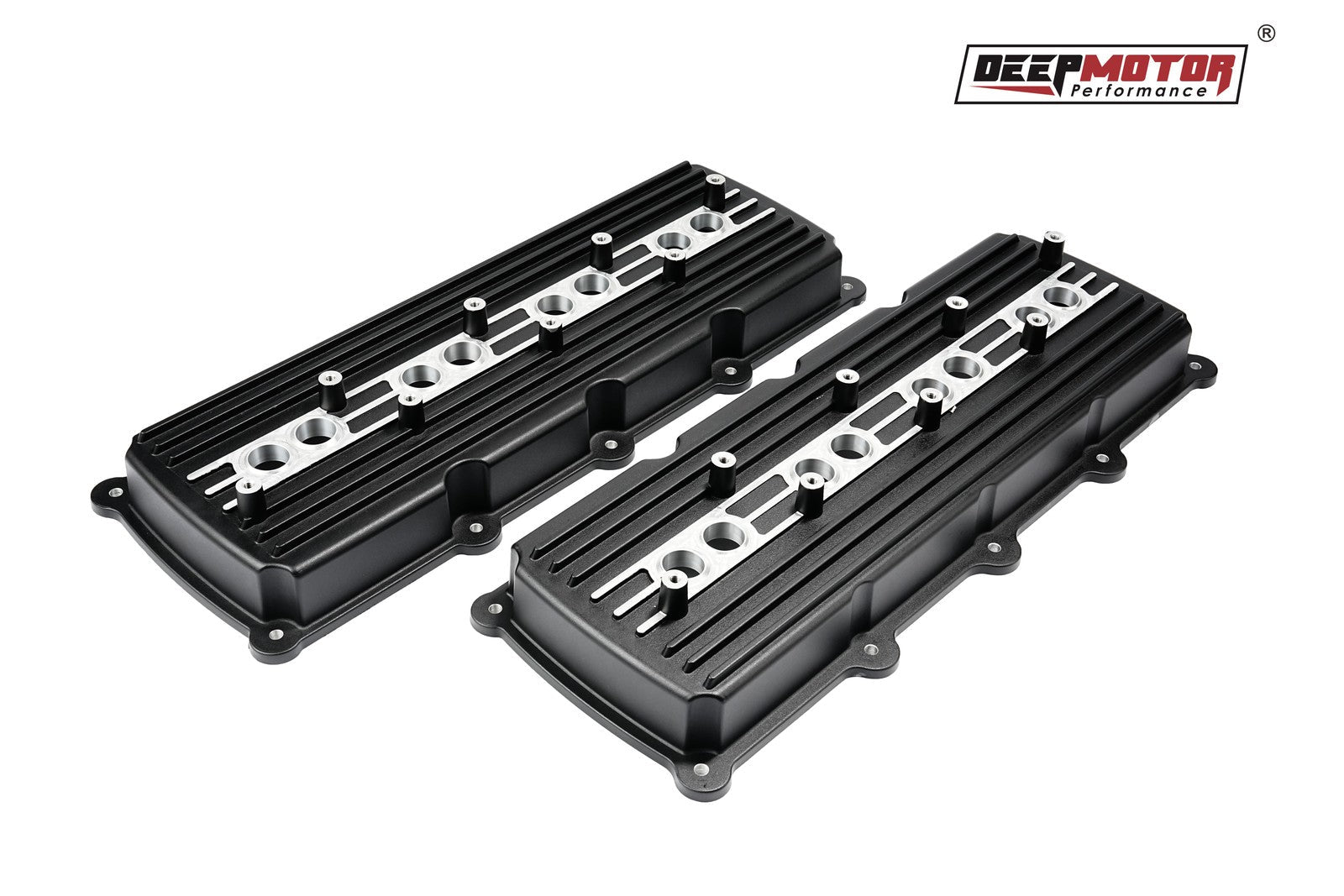 Deepmotor Aluminum Cast Valve Covers for Gen 3 III Hemi 5.7L 6.1L 6.4L Black