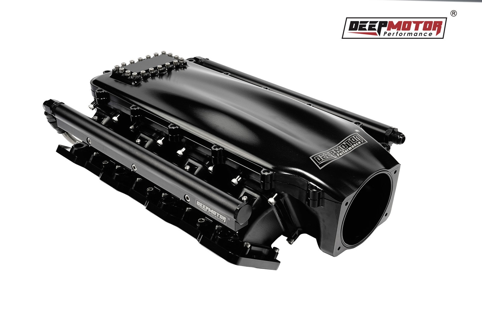 Billet 102mm Intake Manifold Set with Burst Panel Flange for LS1 LS2 LS6 Black