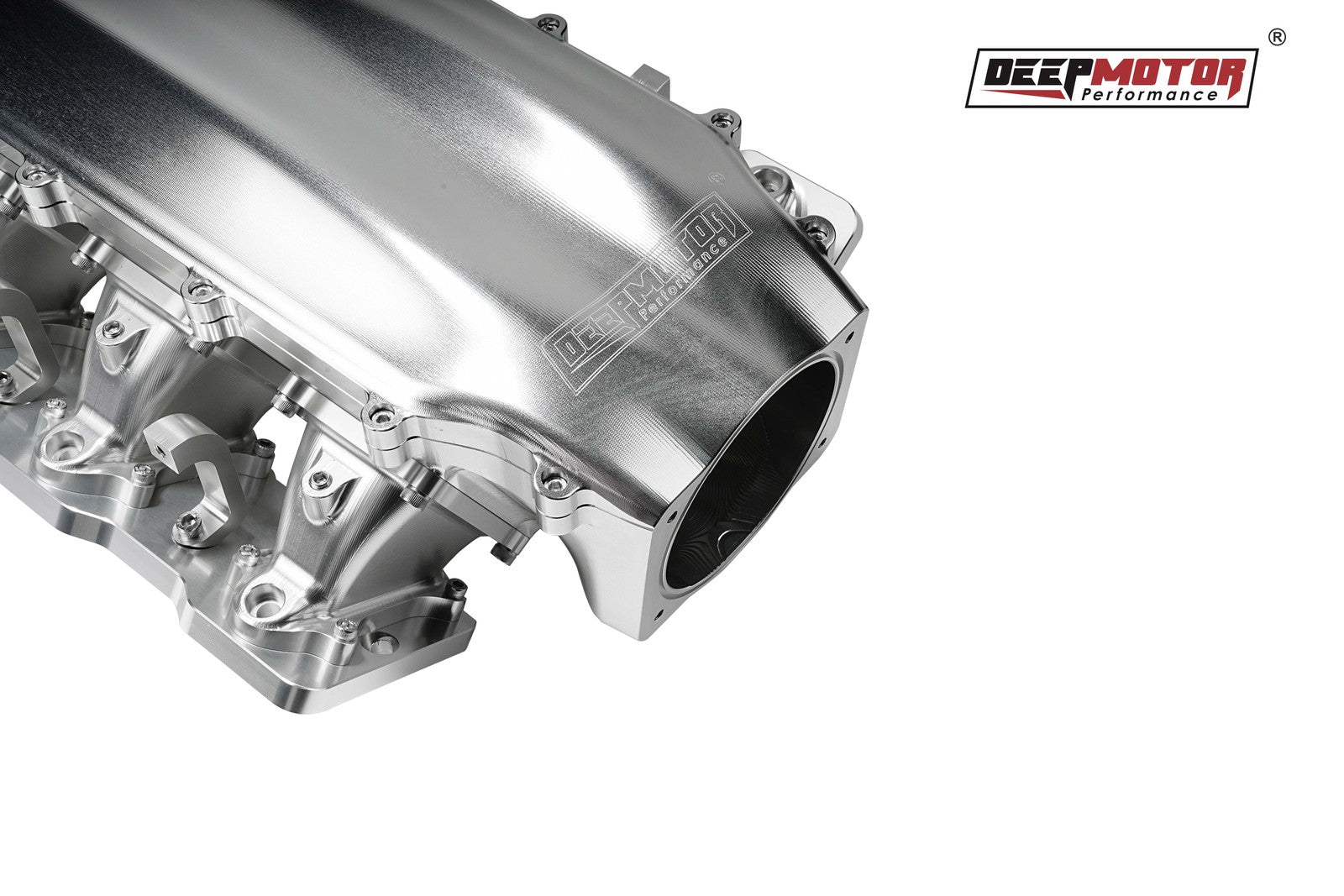 Billet 102mm Intake Manifold Set with Burst Panel Flange for LS1 LS2 LS6 Silver