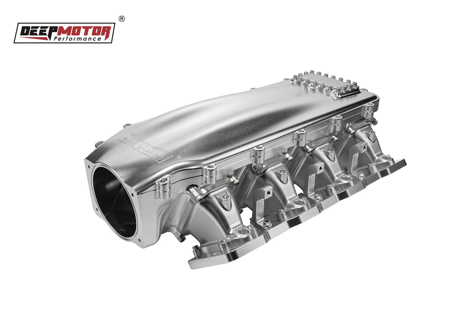 Billet 102mm Intake Manifold Set with Burst Panel Flange for LS1 LS2 LS6 Silver