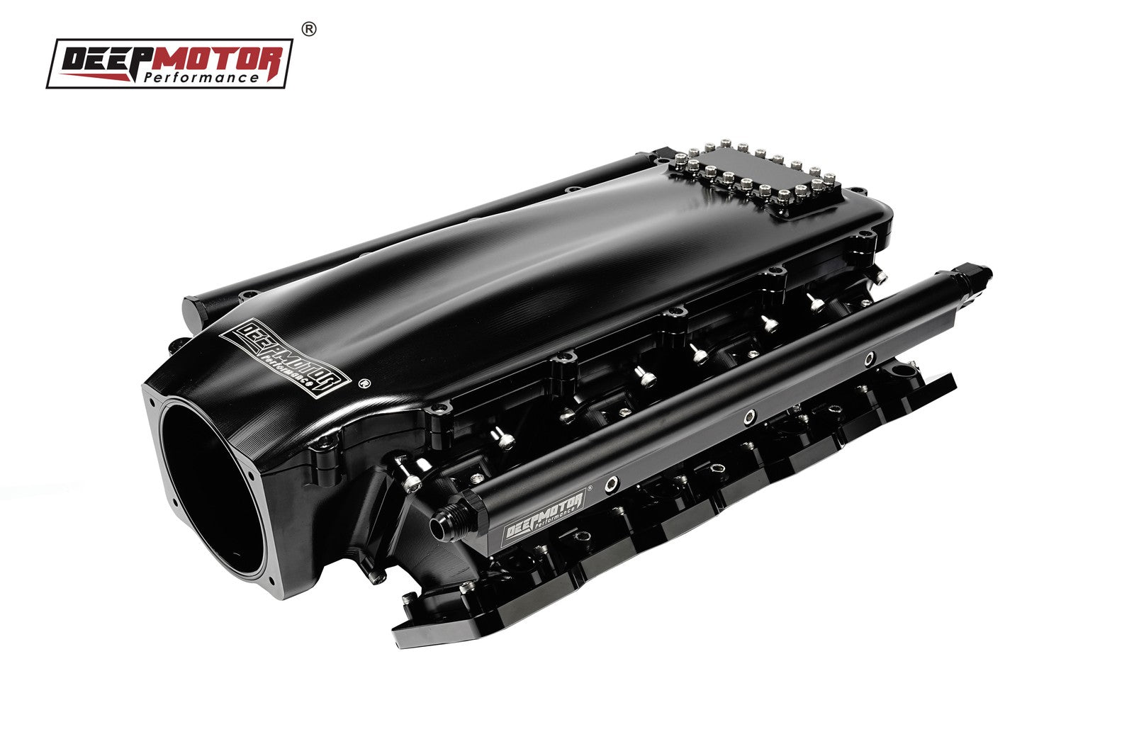 Billet 102mm Intake Manifold Set with Burst Panel Flange for LS1 LS2 LS6 Black