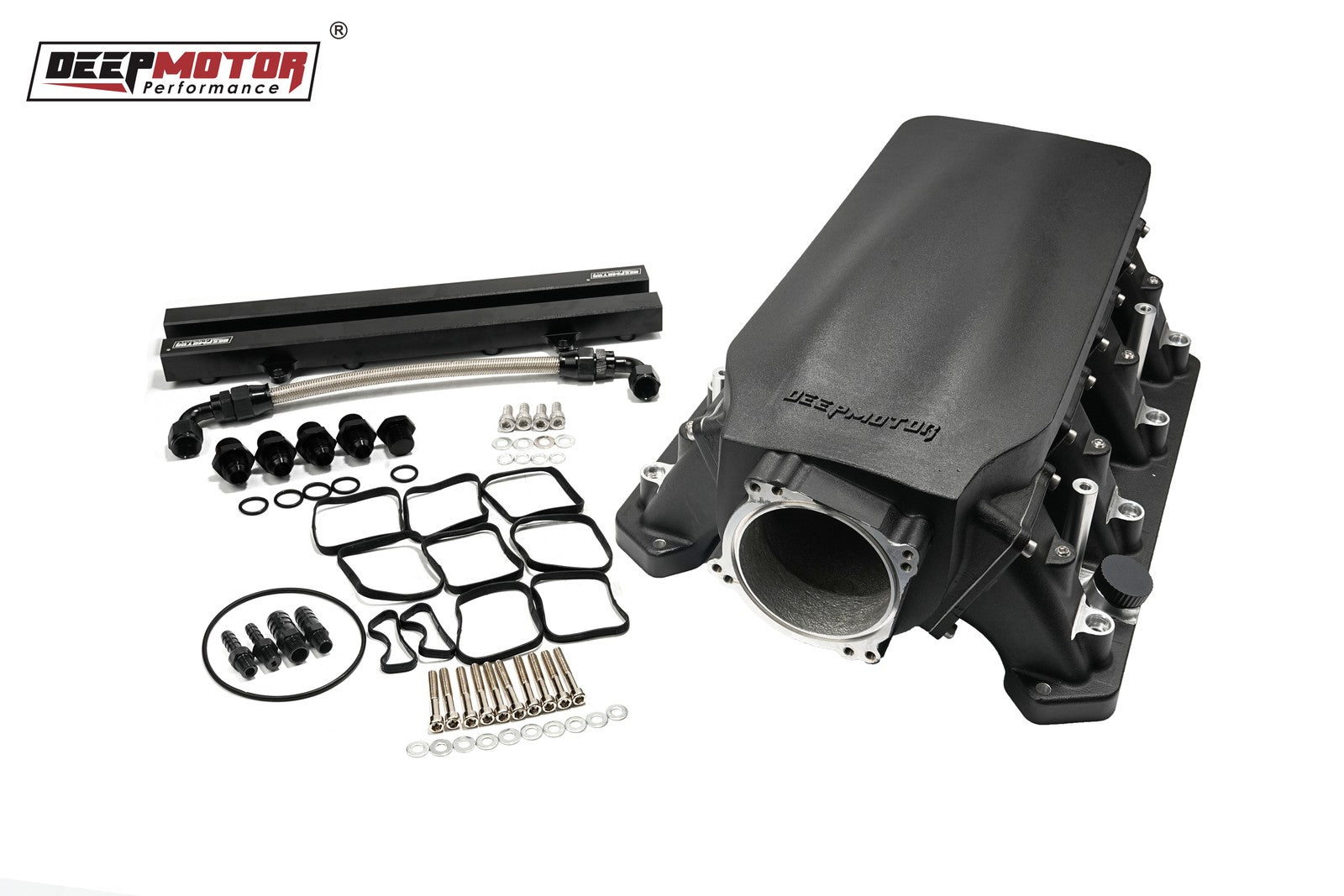 Deepmotor Cast 90mm Intake Manifold for Hemi Gen III Mopar Dual Throttle Body Bolt Pattern