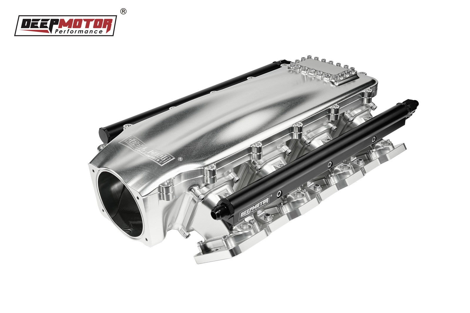 Billet 102mm Intake Manifold Set with Burst Panel Flange for LS1 LS2 LS6 Silver