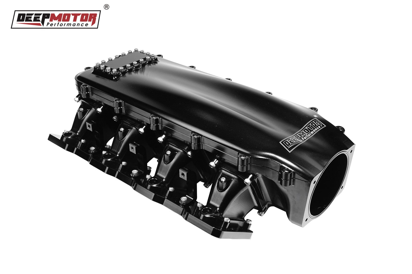 Billet 102mm Intake Manifold Set with Burst Panel Flange for LS1 LS2 LS6 Black