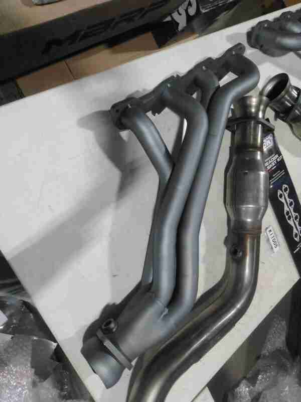 SCRATCH & DENT BBK 05-08 Dodge 5.7 Hemi (Car) Long Tube Headers w/High Flow Catted Mid Pipe (Ti Ceramic)