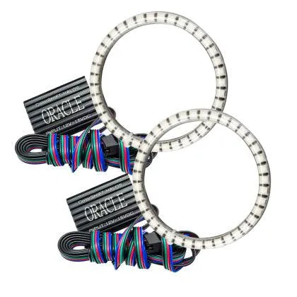 Oracle 15-23 Dodge Challenger Waterproof LED Fog Light Halo Kit - ColorSHIFT