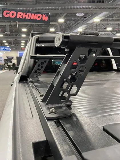 Go Rhino RS Cross Bars - Bed Rail Kit for Full/Mid Sized Trucks W/Tonneau Cover T-Tracks