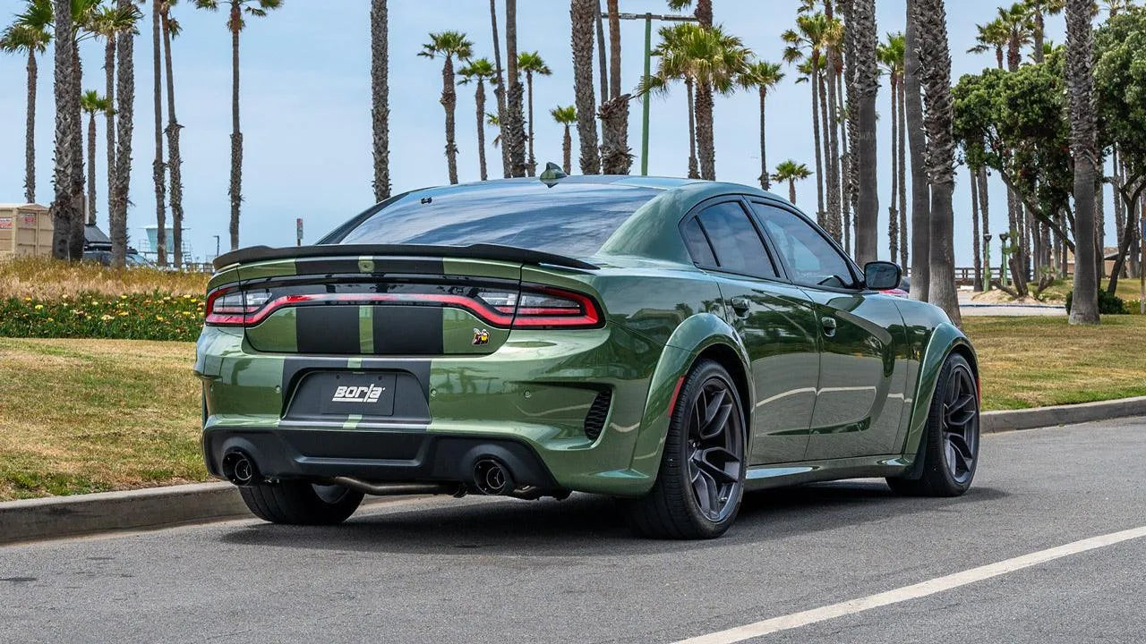 Borla Exhaust Tips Carbon Fiber 2015-2023 Dodge Charger & 300 SRT