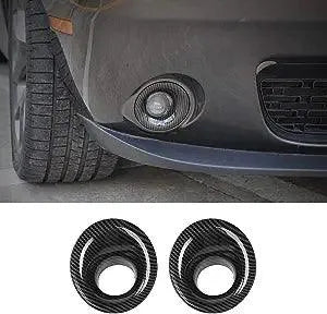 Carbon Fiber Front Fog Light Lamp Cover Trim for Dodge Challenger 2015-2020