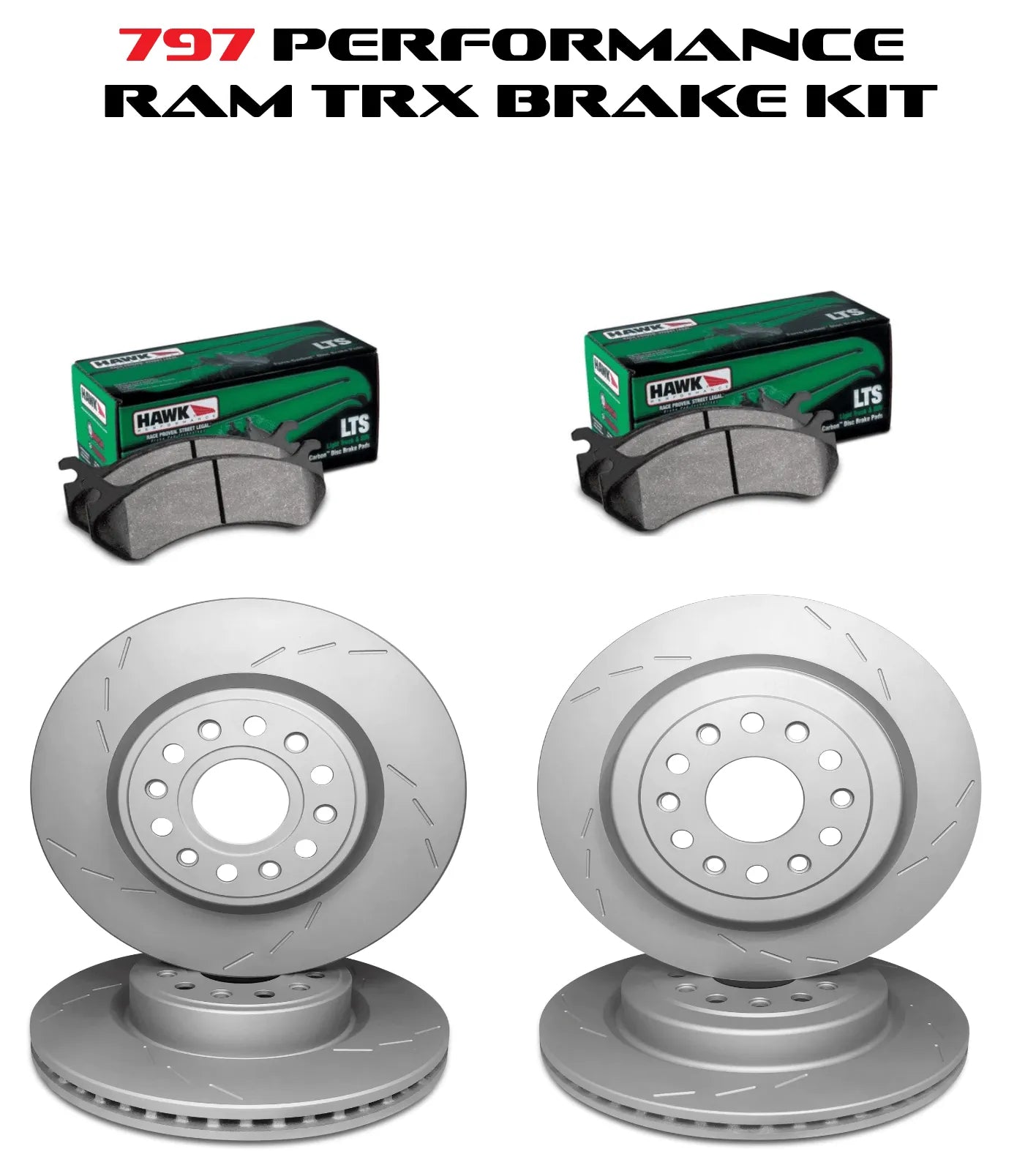797 Performance Brake Upgrade Kit With Frozen Rotors 2021-2024 RAM TRX & 2025 RAM RHO