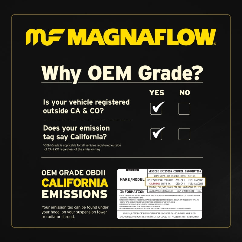 MagnaFlow 21-24 Jeep Grand Cherokee 3.6L Direct-Fit Catalytic Converter Left OEM Underbody
