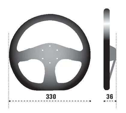 Sparco Steering wheel 353 Suede Black