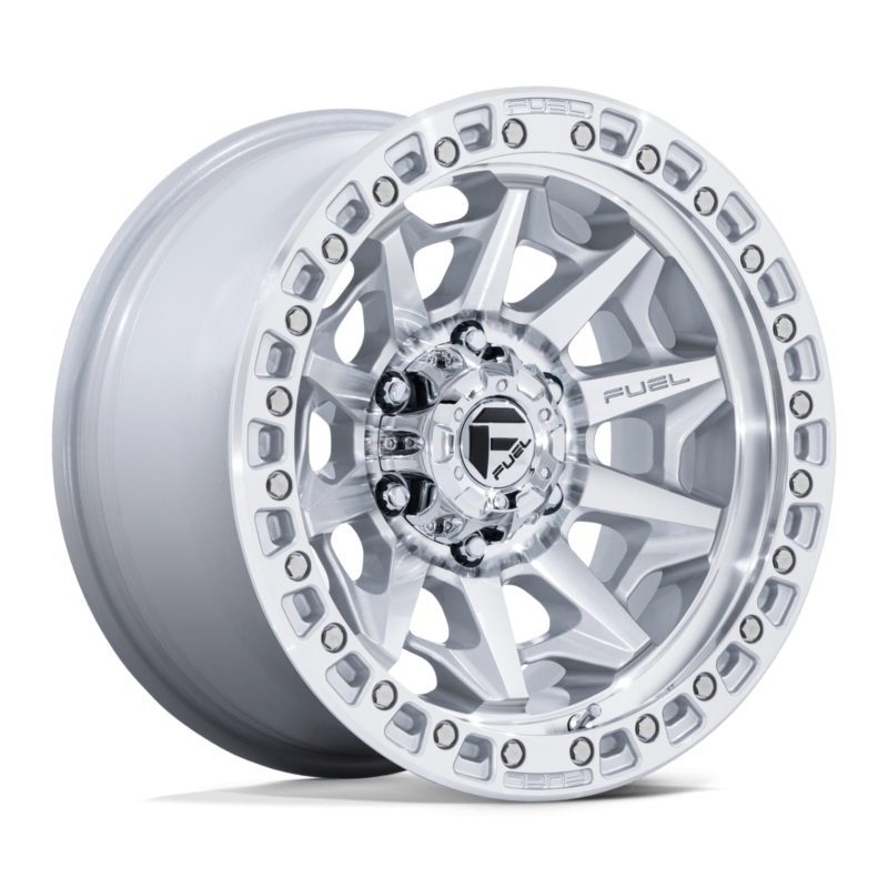 Fuel Covert Silver Machined Wheel