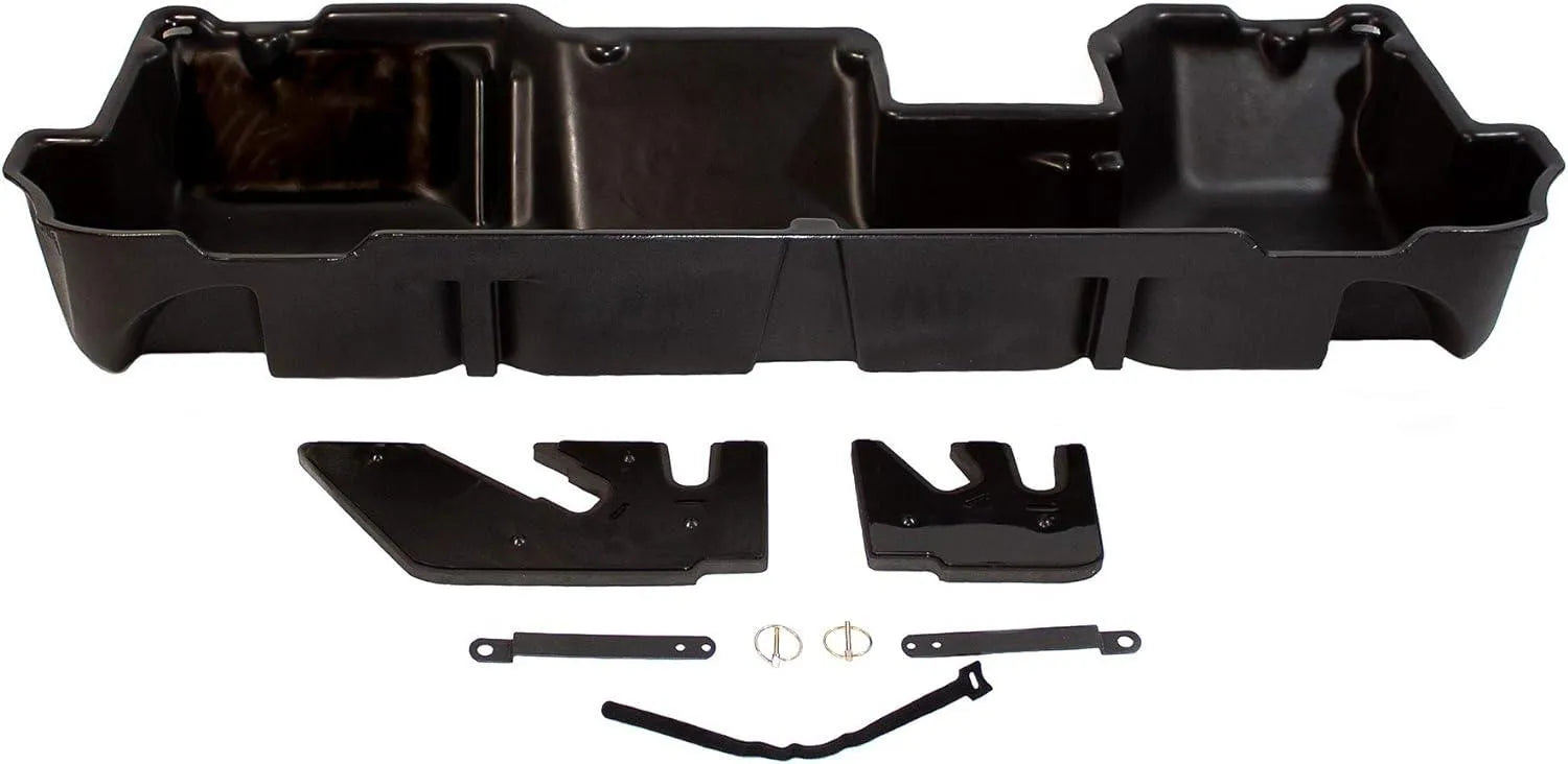 DU-HA Under Seat Storage fits 2019-2025 Ram 1500, RHO & TRX Crew Cab New Body Style | Black Heavy-Duty Back Seat Organizer, Includes 2-Piece Dividers | 30100