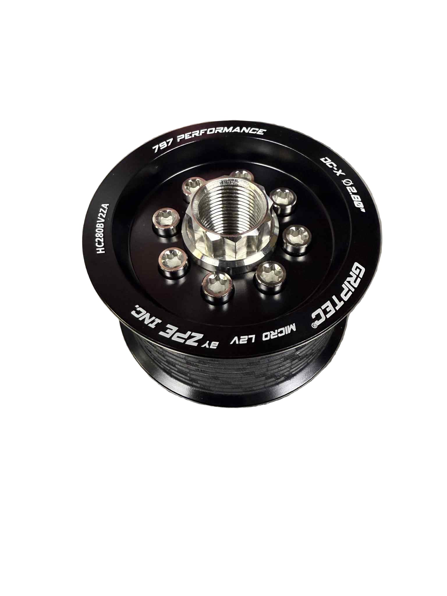 ZPE Griptec Hellcat Pulley 10 Rib Kit with HUB W/GripTec® V2