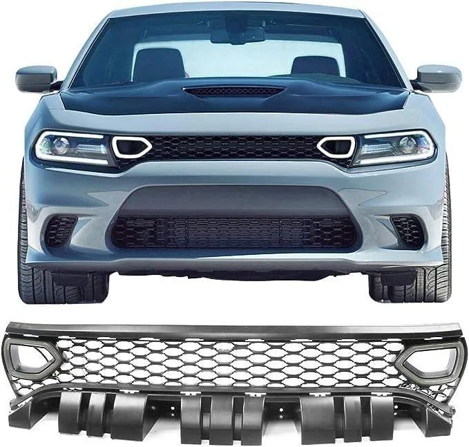 2015-2023 Dodge Charger SRT / Scat Pack Front Bumper Grille Upper Grill Guards w/LED Lights