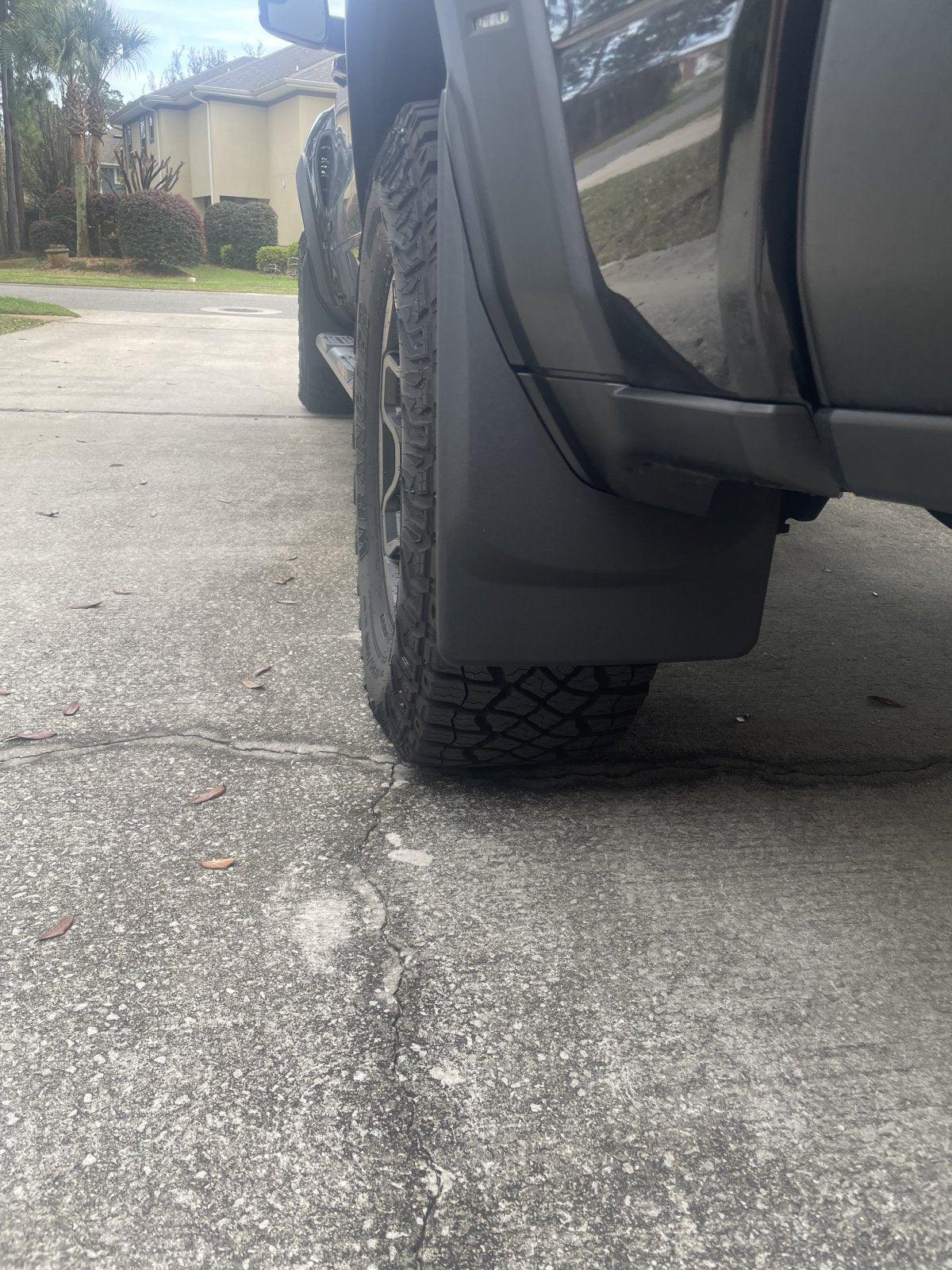 WeatherTech 2021-2024 RAM 1500 TRX No Drill Rear Mudflaps