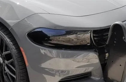 AVS 15-23 Dodge Charger Headlight Covers - Black