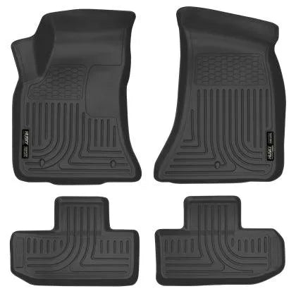 Husky Liners 16-23 Dodge Challenger (RWD) Front & Second Row Black Floor Liners