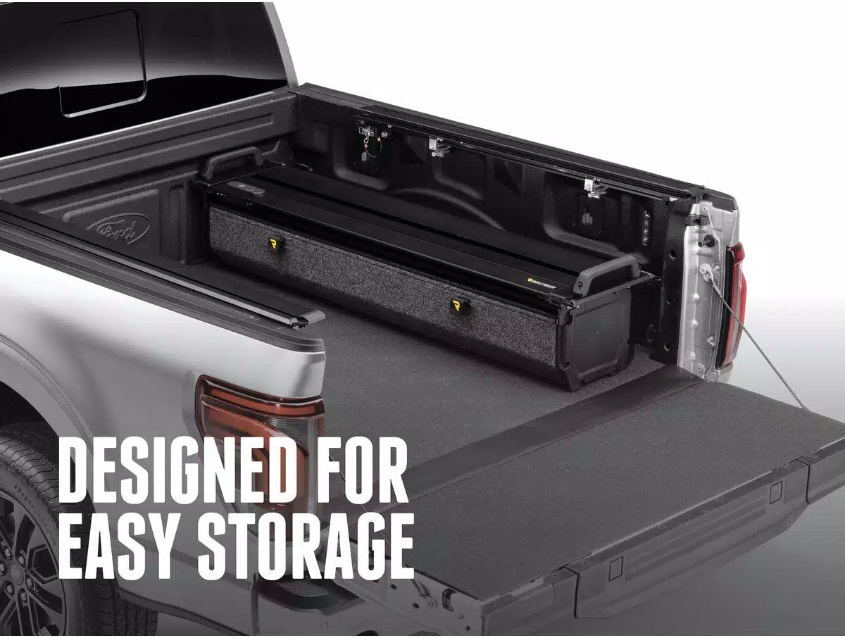 RealTruck RetraxPro FRC-4000 EZ-OFF Full Bed Access Manual Retractable Tonneau Cover w/ T-Slot Rails 2019-2027 Ram 1500 TRX RHO