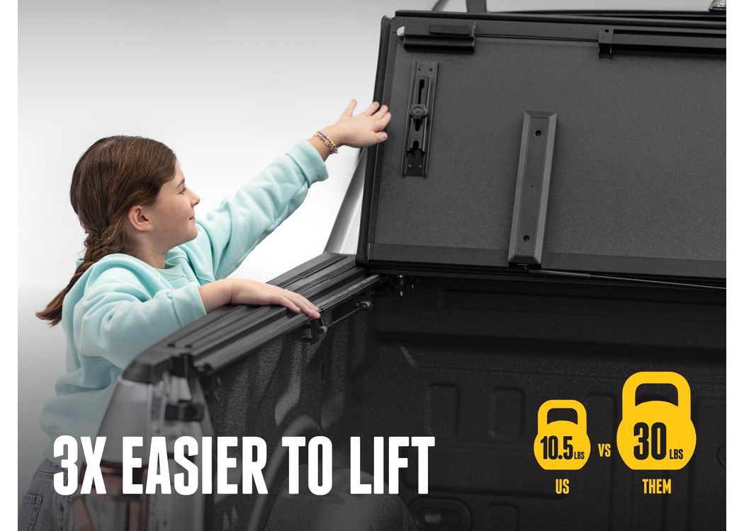 RealTruck BAKFlip MX4 EZ-Lift Hard Folding Tonneau Cover 2019-2027 Ram 1500, RHO & TRX 5'7" Bed