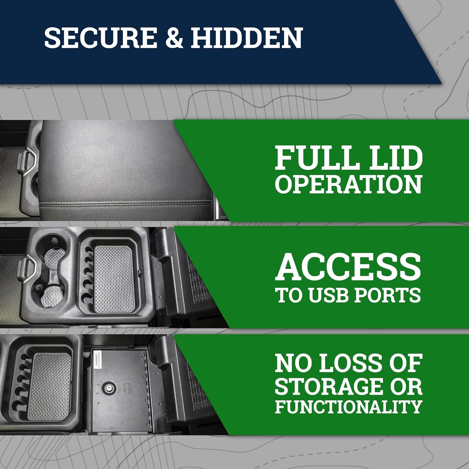 TUFFY SECURITY CENTER CONSOLE SAFE 2019-2026 RAM 1500, RHO & TRX