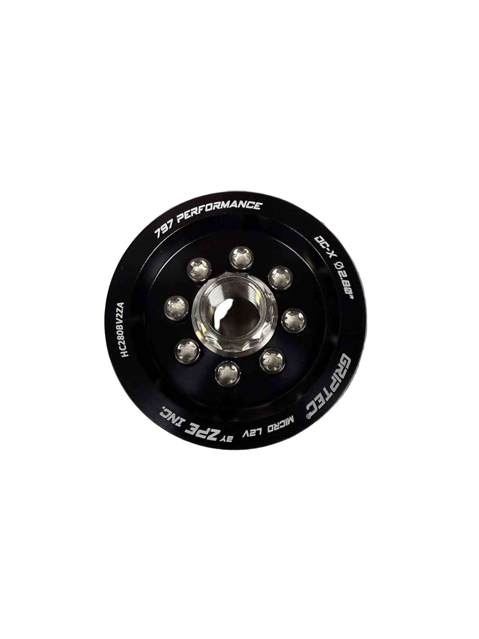 GripTec Hellcat Pulley 10 Rib Kit with HUB W/GripTec® V2