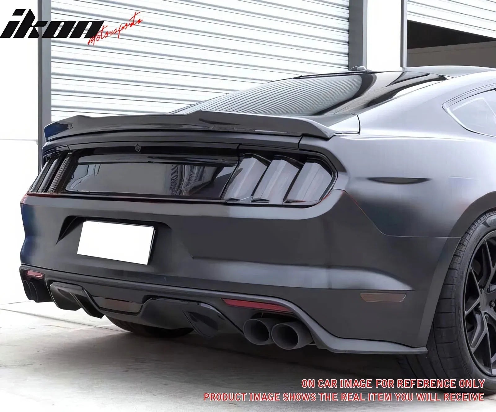 2015-2023 Ford Mustang Coupe Trunk Spoiler V Style Carbon Fiber Wing