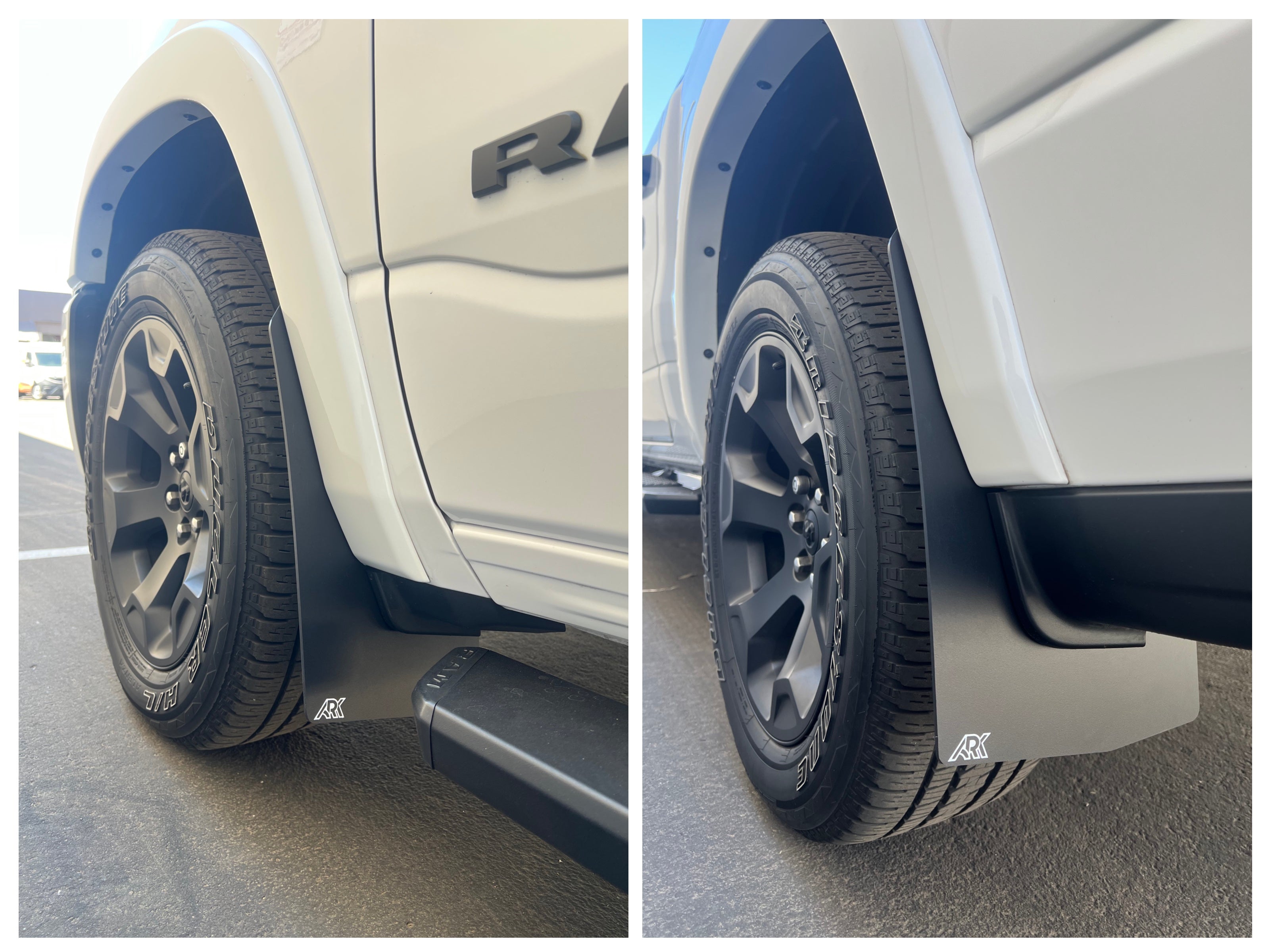 ARK 2019-2026 Dodge 1500 RAM TriXpoly Mid Mud Flaps