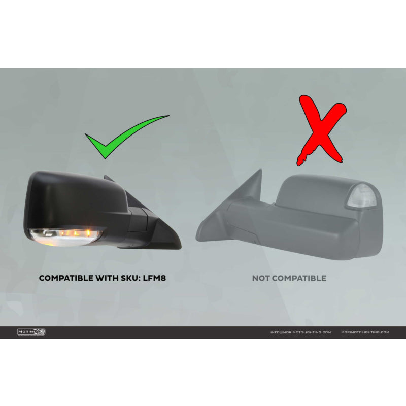 Morimoto XB LED Mirror Lights: Dodge Ram (09-18 / Underside / Set)