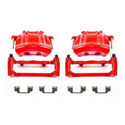 Power Stop Powdercoated Red Calipers 2012-2023 Dodge Charger/Challenger/300 W/ Two Piston Front