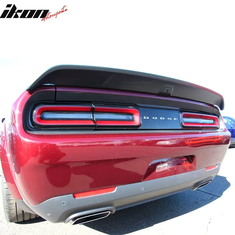 Ikon Motorsports 2008-2023 Dodge Challenger Painted Rear Trunk Spoiler Wing Lip ABS