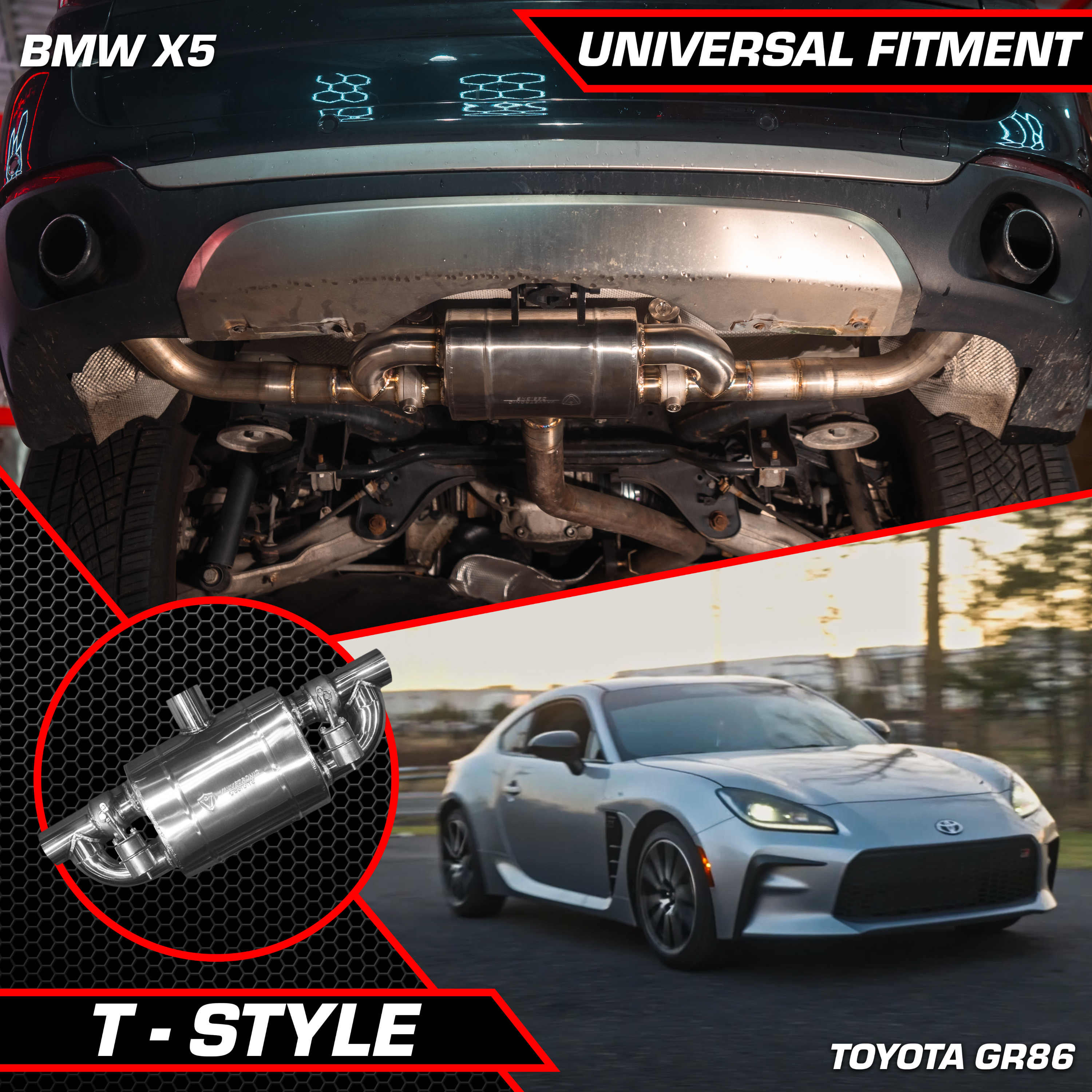 Valvetronic Designs UNIVERSAL VALVED MUFFLER KIT