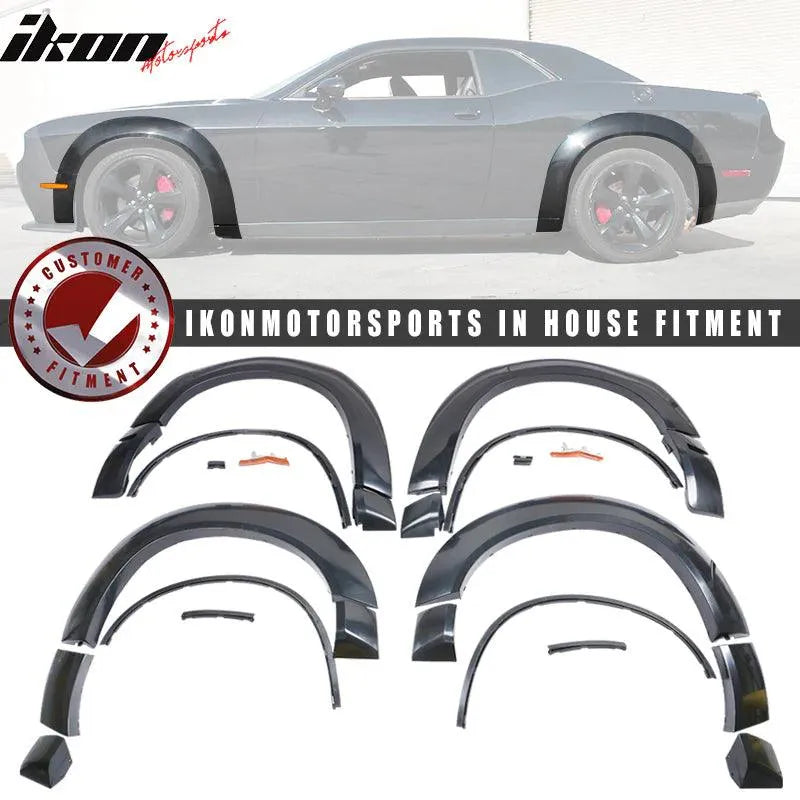 Ikon Motorsports 2015-2023 Dodge Challenger Hellcat Model Demon Style Fender Flares