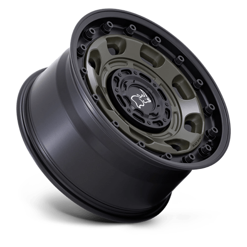 Black Rhino ATLAS Olive Drab Green W/ Black Lip 6x139.7 Wheels - product view 2